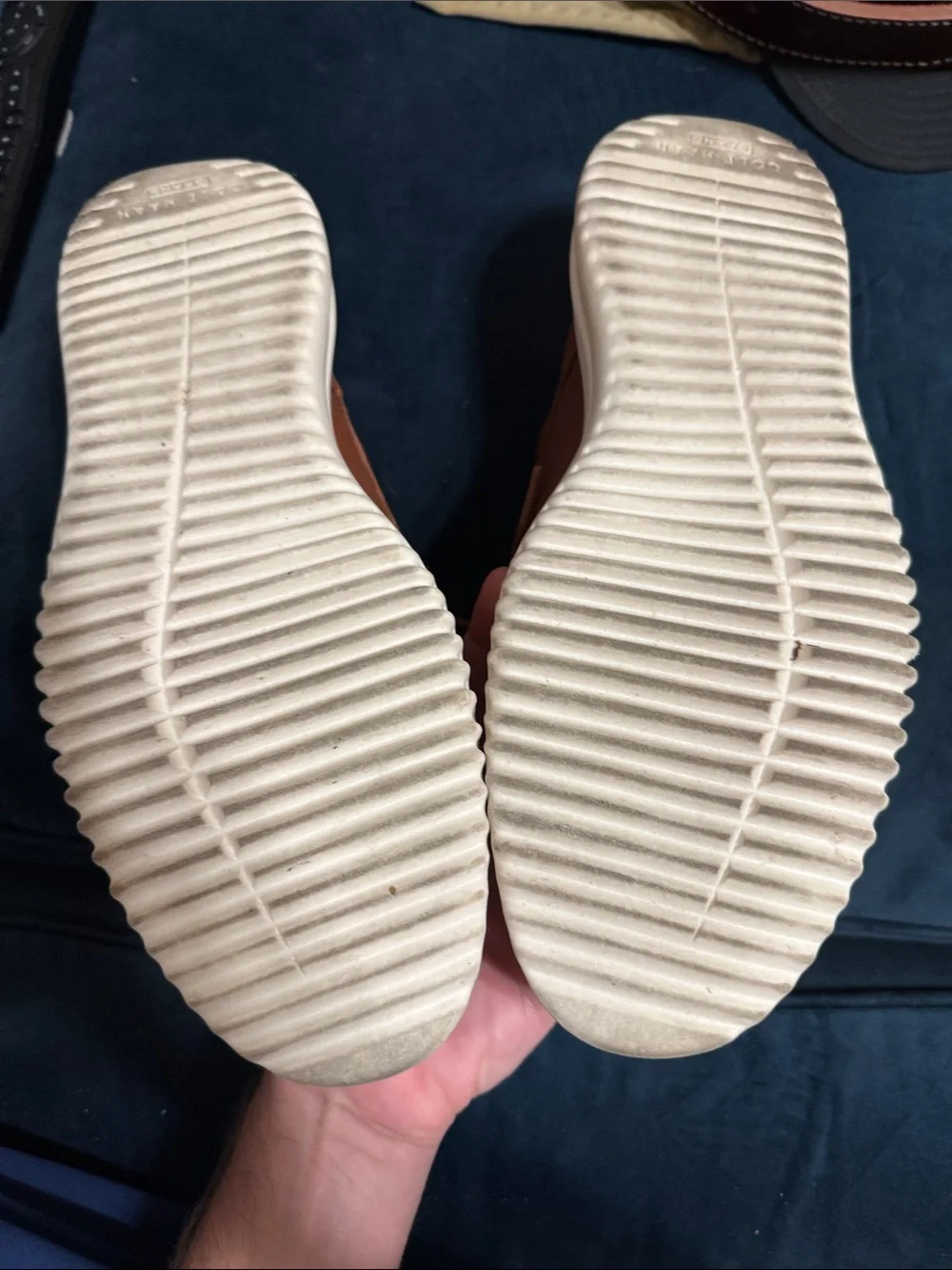 Cole Haan Tan Leather Chukka Boots with Cream Sole